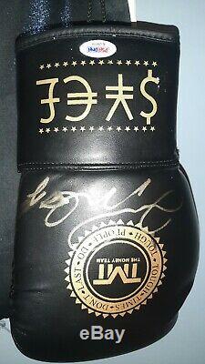 Floyd Mayweather signed TMT Boxing Glove WithPSA Authentication