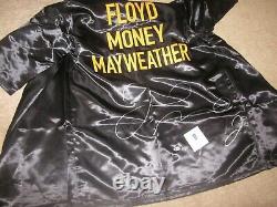 Floyd Money Mayweather Autographed Signed Black Custom Robe Beckett BAS Cert COA