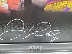 Floyd Money Mayweather Jr. Autographed Custom Art Print Framed Canvas BAS BAS