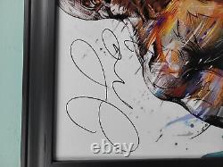 Floyd Money Mayweather Jr. Autographed Painting Art Print Framed Canvas BAS BAS