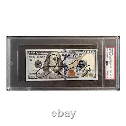 Floyd Money Mayweather Jr Boxing Legend Signed Autographed $100 Bill PSA