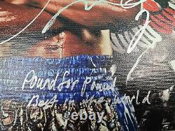 Floyd Money Mayweather Jr. Signed w Pound4Pound Best Quote Art Framed Canvas BAS