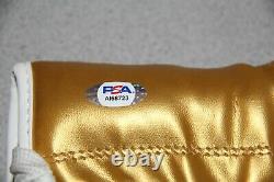 Floyd Money Mayweather Signed Auto Gold Winning Boxing Glove Psa #ai68723