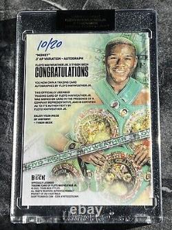 Floyd Money Mayweather X Tyson Beck AP Variation On-Card Auto #10/20 Boxing