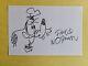 Floyd Norman Disney Animator, Goofy Sketch Signed, autographed. 4x6