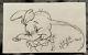Floyd Norman signed sketched 3x5 Hand Drawn Walt Disney Legend DUMBO Rare Auto