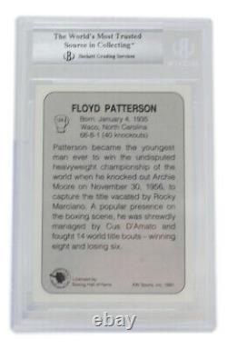 Floyd Patterson Signed 1991 All World Boxing Card #124 BAS