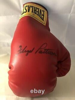 Floyd Patterson Signed Boxing Glove, Autograph, WithCOA, Rare