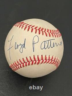 Floyd Patterson Vintage signed OAL Baseball Olympic Gold Medal, HOF JSA Auth