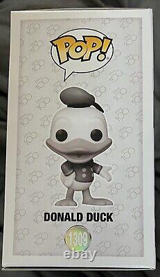 Floyd norman signed Autographed Donald Duck Funko Pop #1309 Disney? Beckett