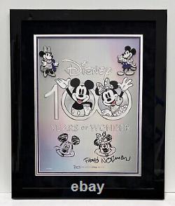 Floyd norman signed Autographed Framed Poster 100 Years Of Wonder Mickey Mouse