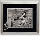Floyd norman signed Autographed Mickey Mouse Bxw Framed Photo W Sketch Steamboat