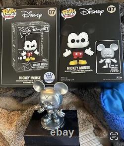 Floyd norman signed Autographed Mickey Mouse Die Cast Funko Pop Chase Exclusive