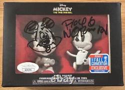 Floyd norman, signed Autographed, Mickey Vinyl Figure 90, With Mickey, JSA