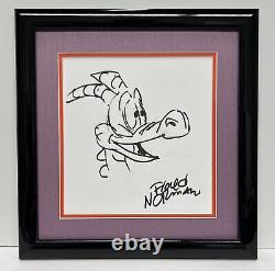 Floyd norman signed Autographed Original Drawing Of Figment, Disney, WDW