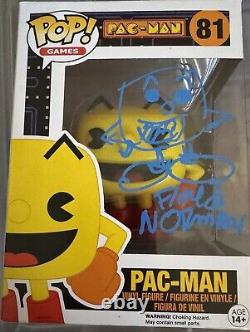 Floyd norman, signed Autographed, Pac-Man, Funko Pop, JSA Authentication