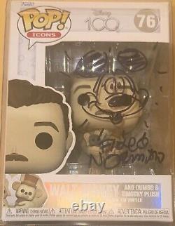 Floyd norman signed Autographed Walt Disney Funko Pop With Mickey? Beckett