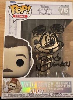 Floyd norman, signed Autographed, Walt Disney Funko Pop, With Mickey Sketch