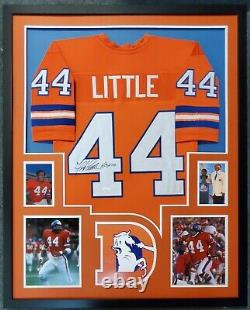 Framed Denver Broncos Floyd Little Autographed Signed Jersey Jsa Coa