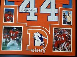 Framed Denver Broncos Floyd Little Autographed Signed Jersey Jsa Coa
