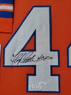 Framed Denver Broncos Floyd Little Autographed Signed Jersey Jsa Coa