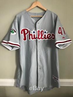 Gavin Floyd Game Used Autographed Signed Auto Phillies Authentic Jersey 2004