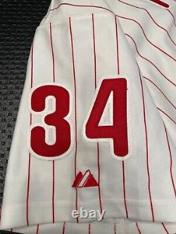 Gavin Floyd Signed Autographed Game Used Philadelphia Phillies Home Jersey