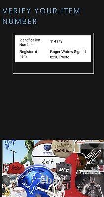 George Roger Waters GOAT Pink Floyd Signed Autographed 8x10 Photo with COA