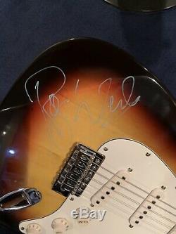 Gorgeous Roger Waters On The Body Signed Electric Guitar Beckett Pink Floyd