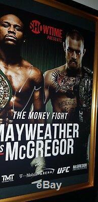 Hand Signed By Conor Mcgregor With Coa Rare Framed 8x10- Floyd Mayweather