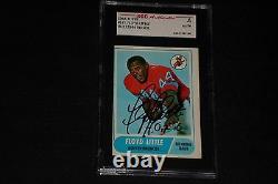 Hof Floyd Little 1968 Topps Rookie Signed Autographed Card #173 Sgc Authentic