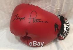 Hof Floyd Patterson Autographed Signed Red Everlast Boxing Glove Certified