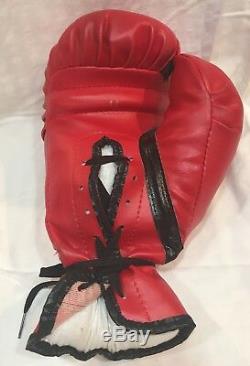 Hof Floyd Patterson Autographed Signed Red Everlast Boxing Glove Certified