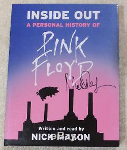 INSIDE OUT SIGNED COPY PINK FLOYD's NICK MASON 3-CD AUDIO-BOOKUK+32 Page