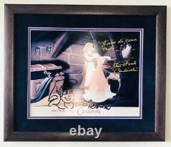 Ilene Woods Floyd Norman Signed Autographed Framed PHOTO 12x15 Cinder Sketch