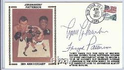 Ingemar Johansson Floyd Patterson Signed Autographed First Day Cover JSA U82395