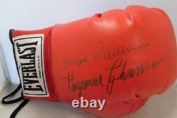Ingemar Johansson & Floyd Patterson Signed Red Boxing Glove JSA Authenticated