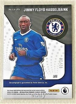 JIMMY FLOYD HASSELBAINK Auto # 2/10 LAVA 2022-23 Revolution Legendary Autograph