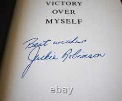 Jackie Robinson Signed Autographed Victory Over Myself Hardcover Book JSA LOA