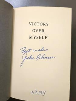 Jackie Robinson Signed Autographed Victory Over Myself Hardcover Book JSA LOA