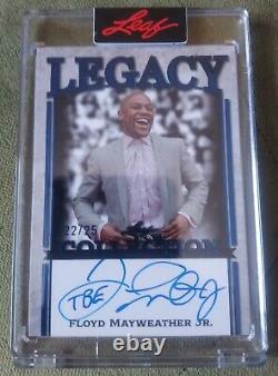 Leaf Legacy Floyd Mayweather Jr Auto # LCA-FM3, # 22/25. Inscribed TBE