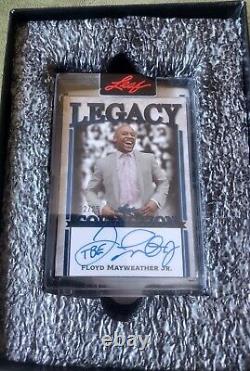 Leaf Legacy Floyd Mayweather Jr Auto # LCA-FM3, # 22/25. Inscribed TBE