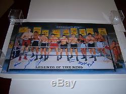 Legends Of The Ring Boxing Chuck Wepner, Floyd Patterson+4 Psa/dna Signed Poster