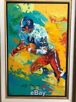 Leroy Neiman Floyd Little Original Oil