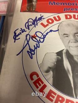 Lou Duva Celebrity Roast Program Autograph Lou Duva, Emile Griffen Uncle Floyd