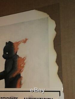 Luke Chueh Art Print WISH YOU WERE HERE S/#100 Pink Floyd Poster Hand-Burned Ed