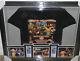 MANNY PACQUIAO FLOYD MAYWEATHER autographed framed fight t-shirt- JSA Letter