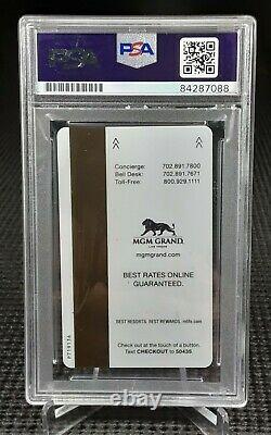 Manny Pacquiao! Psa/dna Certified Auto Signed Key Card! Vs Floyd Mayweather