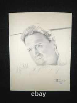 Masters Champion Ray Floyd Signed Autographed Lithograph Pencil Sketch JSA