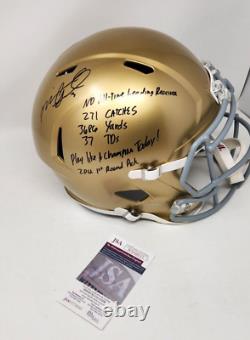 Michael Floyd Notre Dame Signed FULL SIZE Helmet 6 Inscriptions Auto JSA COA